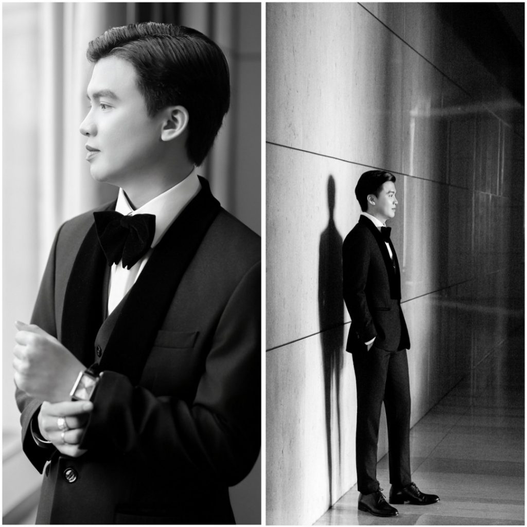 Chú Rể NHẬT HÀO Tỏa Sáng Trong Bộ Tuxedo Kim Sa của LIN Wedding