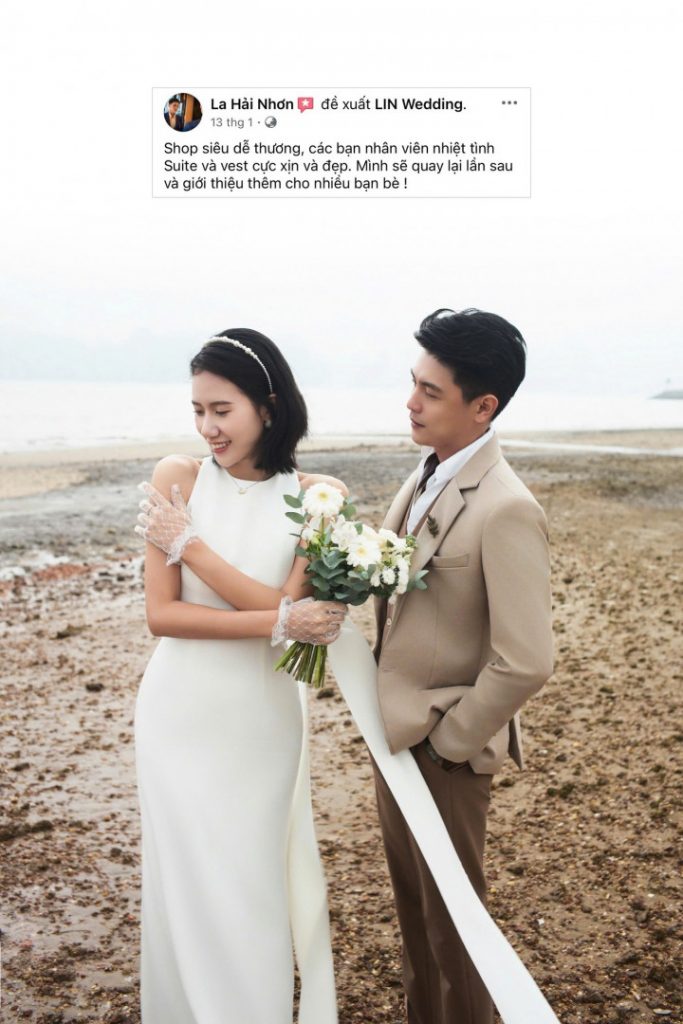 Chú rể HẢI NHƠN rạng ngời cùng bộ vest nâu của LIN Wedding