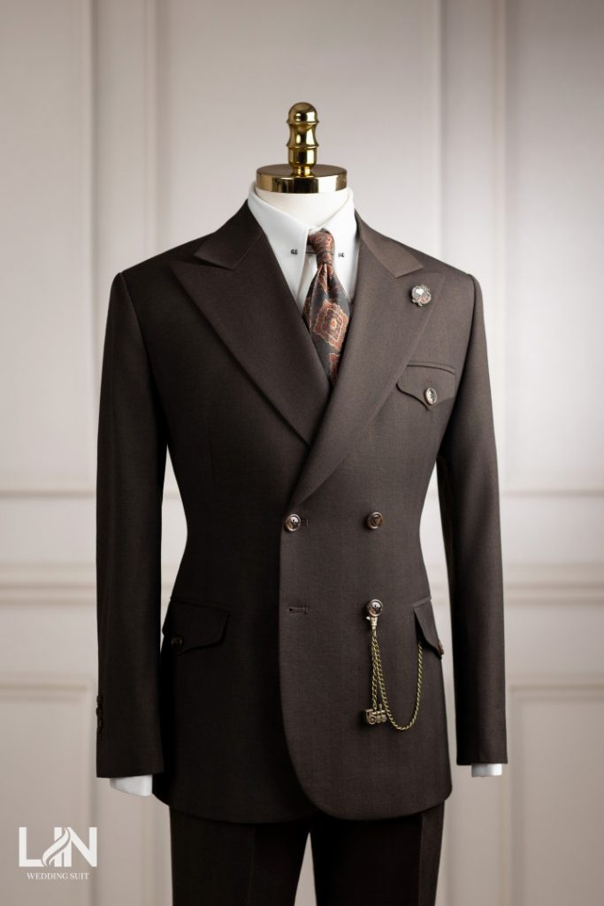 DARK BROWN WEDDING SUIT – Phong Thái Lịch Lãm Đậm Chất Quý Ông