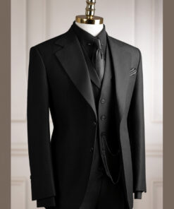 Vest đen John Wick cổ K đột chỉ 2 cúc