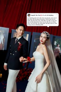 CHÚ RỂ TONY – PHONG THÁI LỊCH LÃM TRONG BỘ VEST 6 CÚC XANH NAVY TỪ LIN WEDDING SUIT