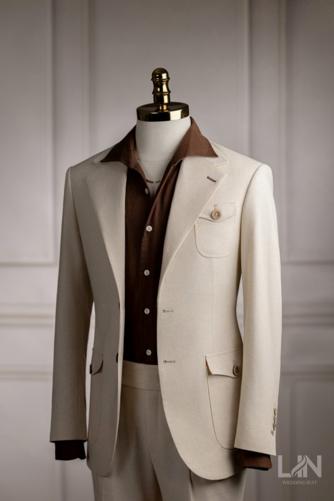 VEST KEM TÚI HỘP VẢI LINEN