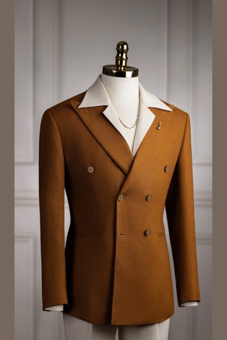 Vest cam linen tưng cổ nhọn 6 cúc