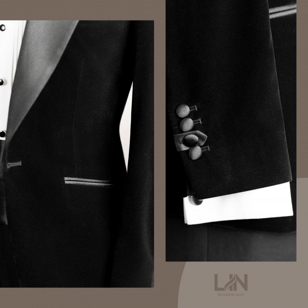 TUXEDO NHUNG ĐEN – VẺ ĐẸP LỊCH LÃM VƯỢT THỜI GIAN