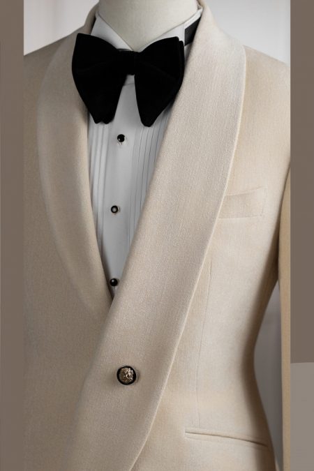 Vest kem nhung cổ sam dài 1 cúc