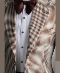 Vest houndstooth cổ K 2 cúc