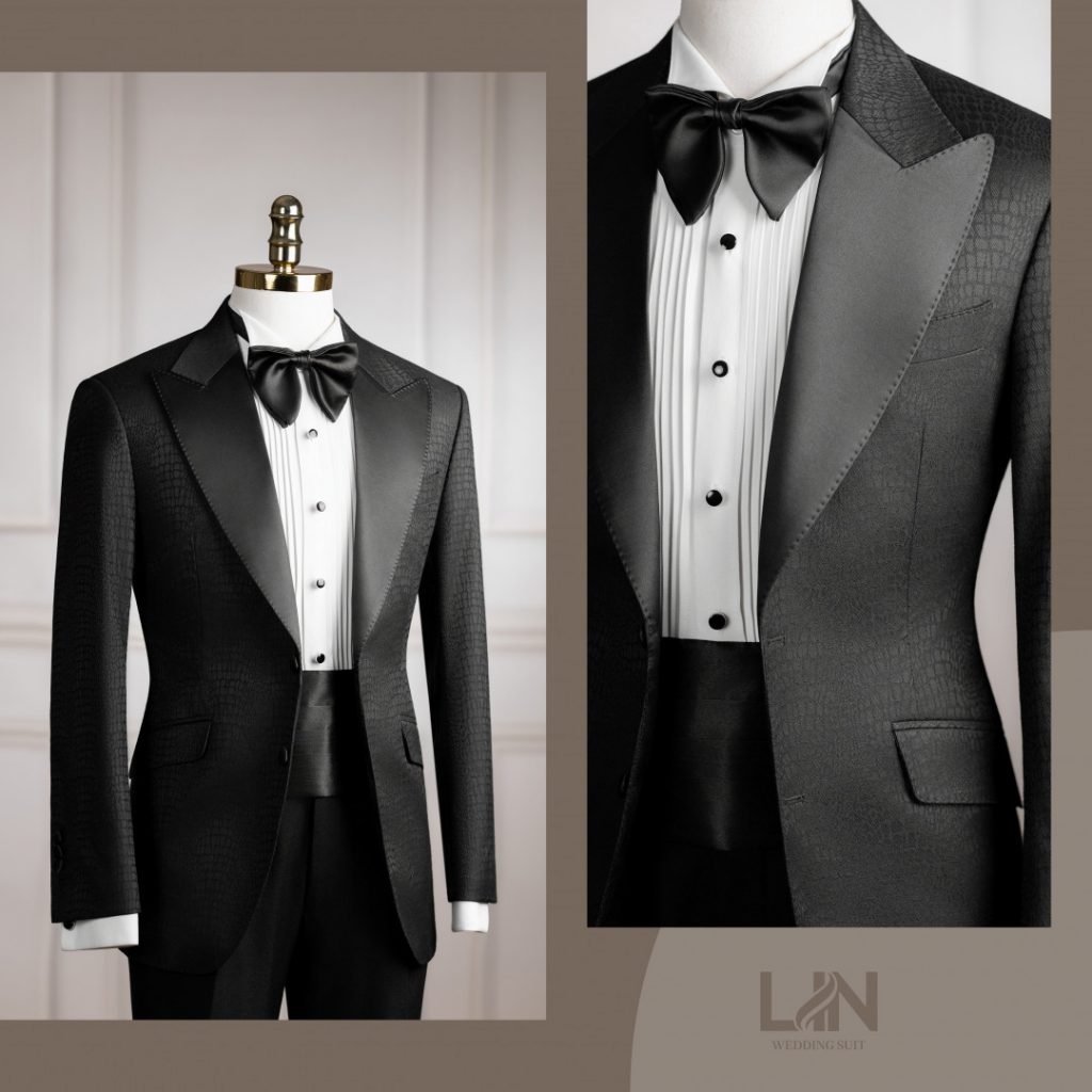 TUXEDO VÂN CÁ SẤU - NÂNG TẦM PHONG CÁCH CHÚ RỂ