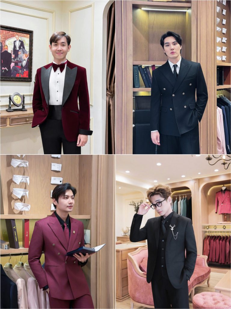 KHOẢNH KHẮC CÁC CHÀNG RỂ HÀI LÒNG KHI FITTING VEST TẠI LIN WEDDING SUIT