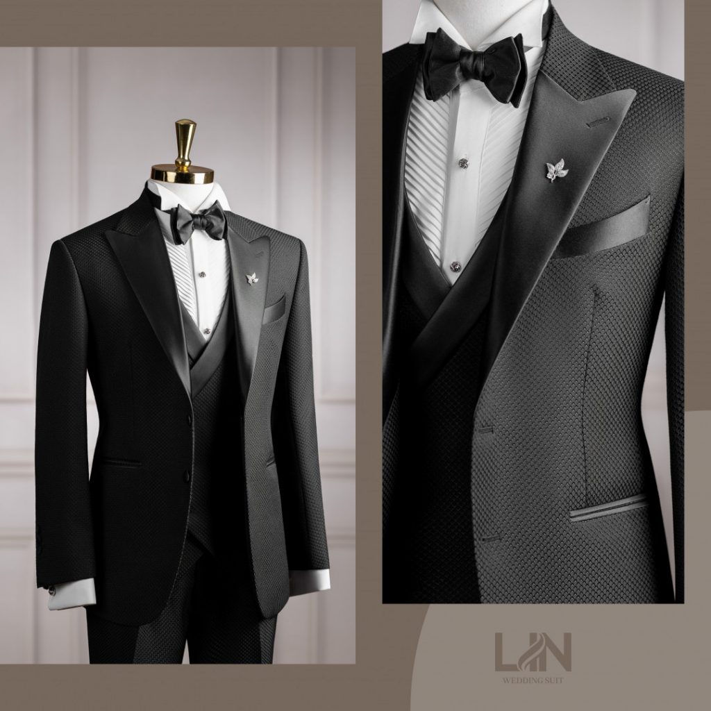 LỊCH LÃM KHÁC BIỆT CÙNG TUXEDO ĐEN MẮT LƯỚI