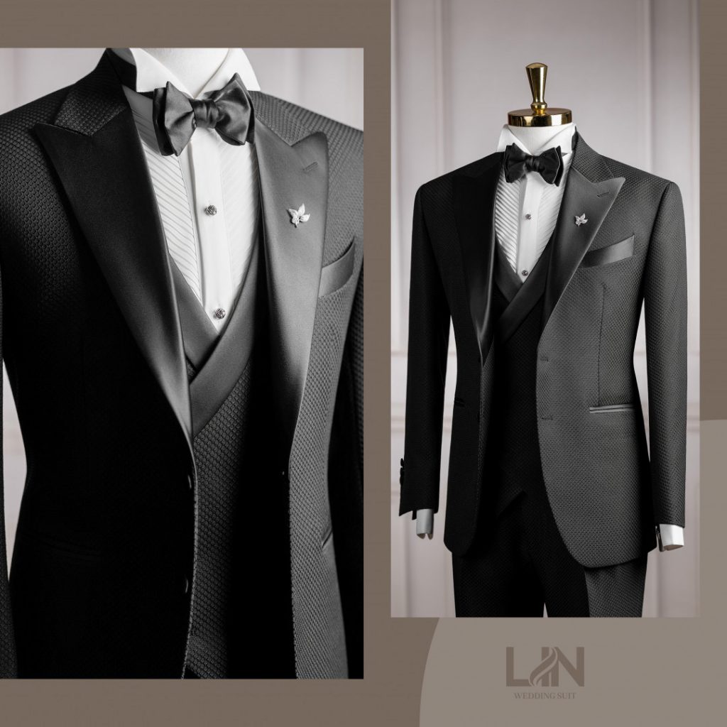 LỊCH LÃM KHÁC BIỆT CÙNG TUXEDO ĐEN MẮT LƯỚI