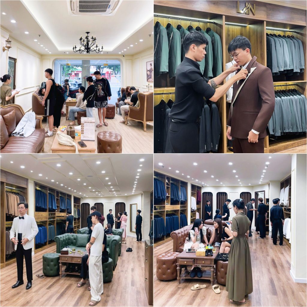 CUỐI TUẦN NHỘN NHỊP – SHOWROOM LIN WEDDING SUIT LUÔN RỘN RÀNG ĐÓN KHÁCH