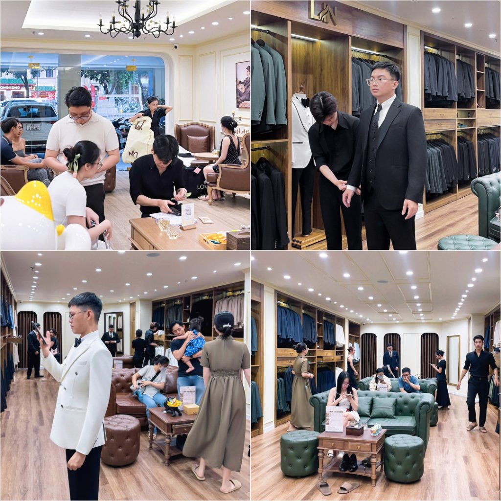 CUỐI TUẦN NHỘN NHỊP – SHOWROOM LIN WEDDING SUIT LUÔN RỘN RÀNG ĐÓN KHÁCH