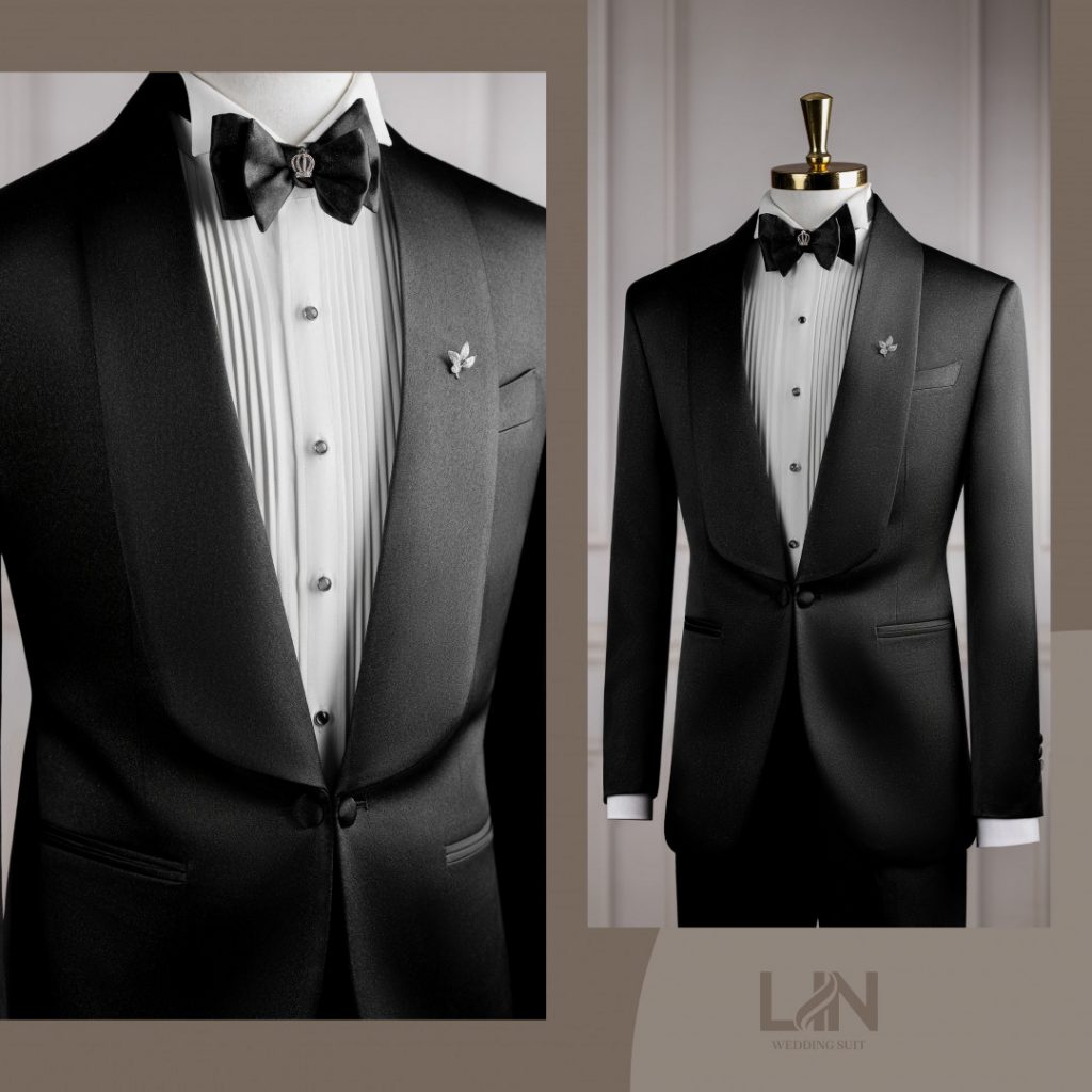 TUXEDO ĐEN PHI LỤA KIM SA – ĐẲNG CẤP CỦA CHÚ RỂ THỜI THƯỢNG