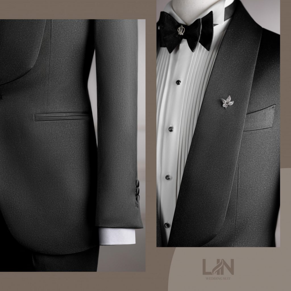 TUXEDO ĐEN PHI LỤA KIM SA – ĐẲNG CẤP CỦA CHÚ RỂ THỜI THƯỢNG