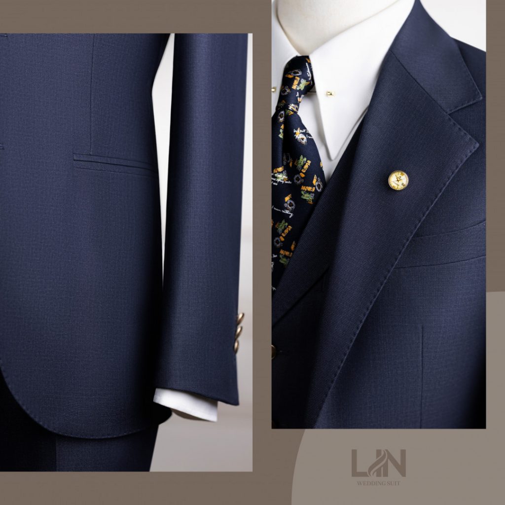 SUIT 3 MẢNH XANH NAVY CASHMERE