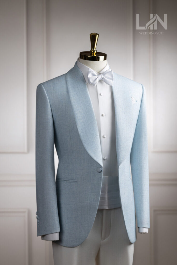 TUXEDO BABY BLUE – THANH LỊCH TRONG SẮC XANH, TINH TẾ TỪ CHẤT VẢI