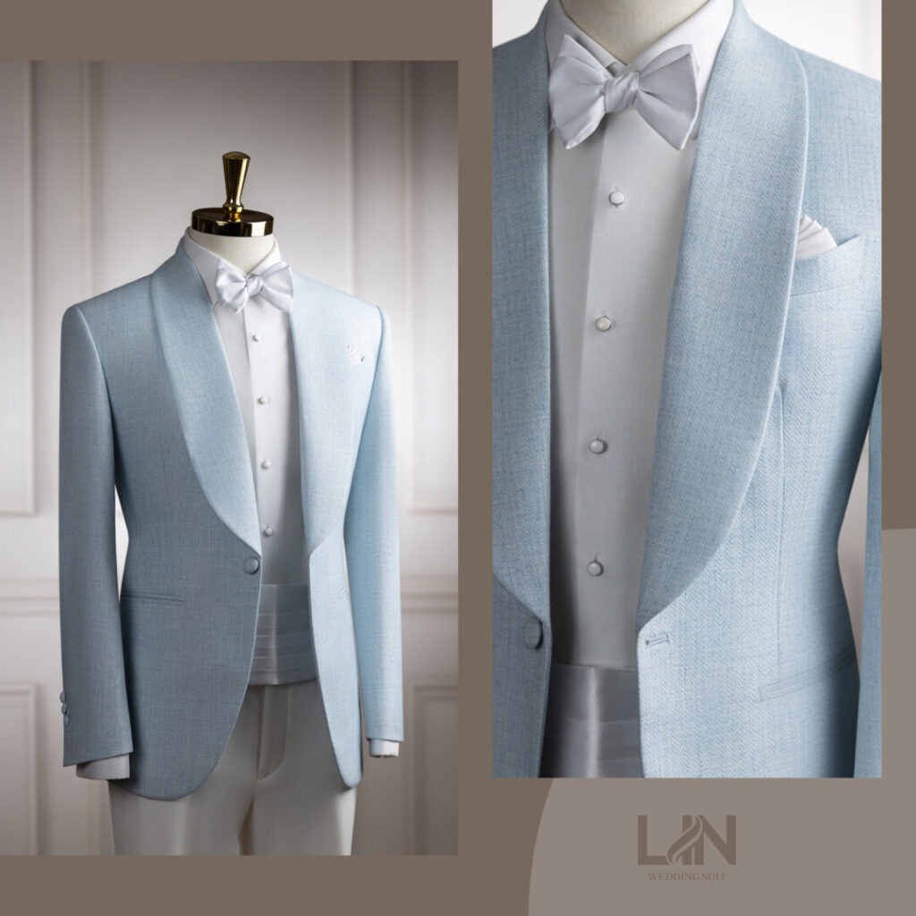 TUXEDO BABY BLUE – THANH LỊCH TRONG SẮC XANH, TINH TẾ TỪ CHẤT VẢI