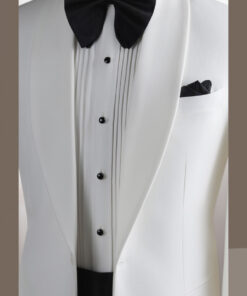 Vest trắng cổ sam 1 cúc