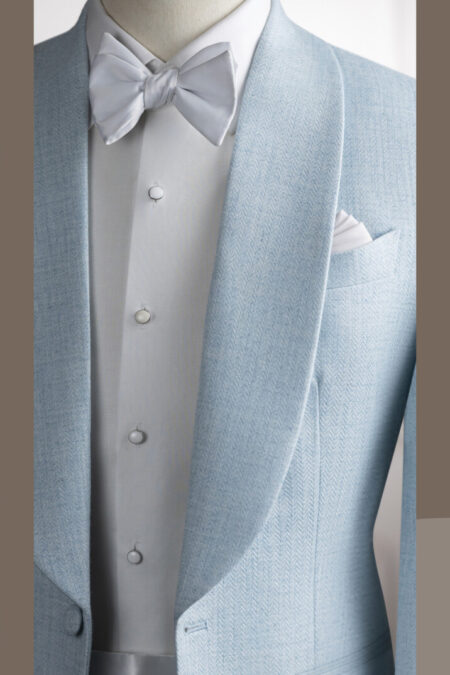 VE.344 Tuxedo Blue Baby cổ sam 1 cúc