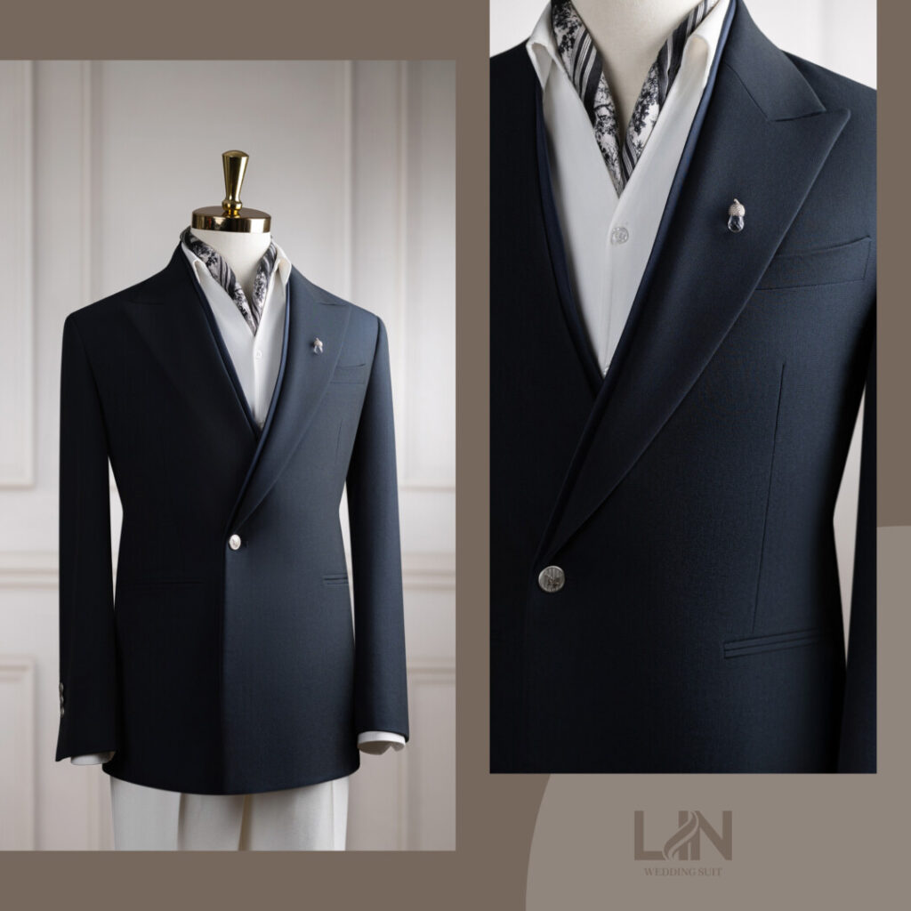 VEST XANH ĐEN CỔ LAYER CÀI CHÉO – DẤU ẤN CỦA PHONG THÁI HIỆN ĐẠI