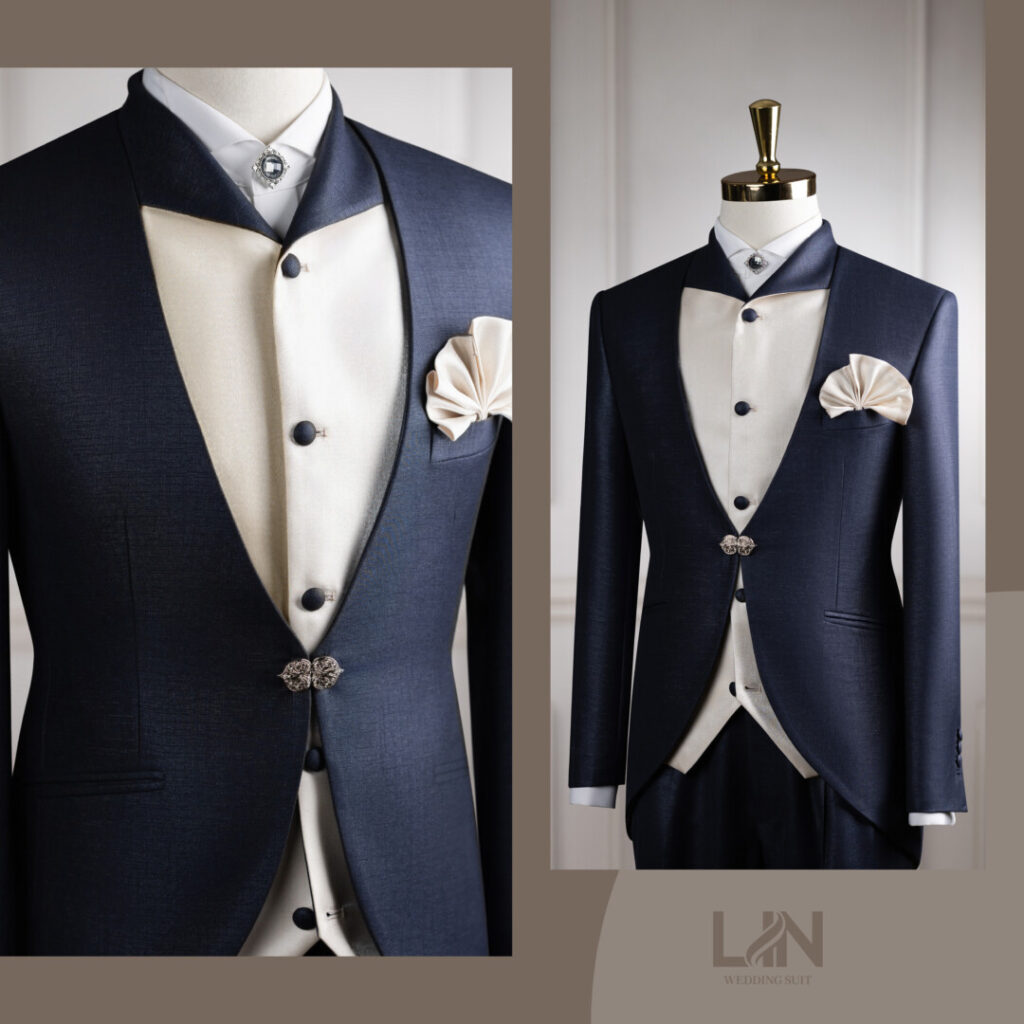 TUXEDO XANH XƯỚC CỔ TIM – DẤU ẤN KHÁC BIỆT CHO CHÀNG RỂ HIỆN ĐẠI