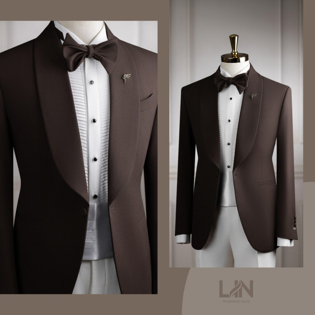 TUXEDO CHOCOLATE CỔ SAM – SẮC NÂU TRẦM, PHONG THÁI LỊCH LÃM